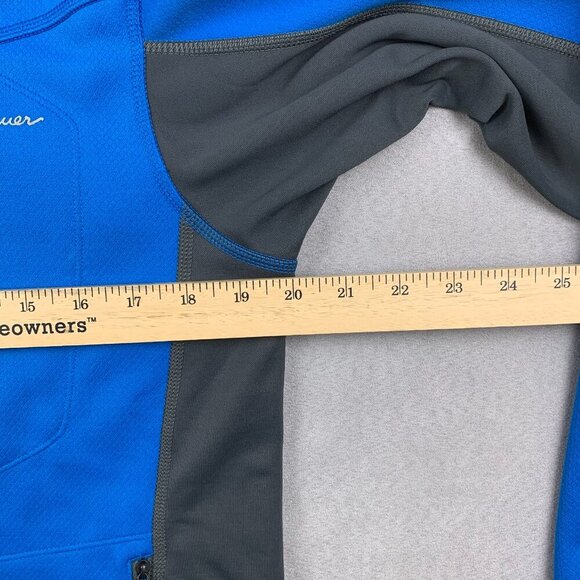 Eddie Bauer First Ascent Mens Jacket Small Blue Gray Full Zip Lightweight Fleece - Picture 7 of 10